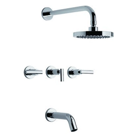 Griferia ducha FV 103/59L Nerea lever cr 2 llaves c/transf