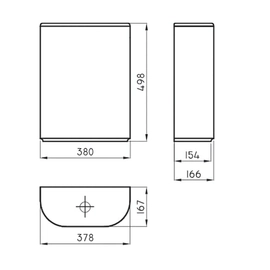 Depósito Ferrum marina dual negro MAR-DP-003-NE