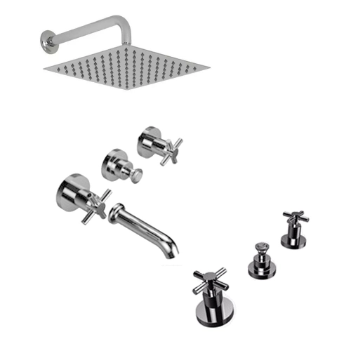 Griferia baño completa Hidromet Triumph Bañera Dcuad Bidet