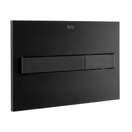 Placa accionamiento descarga dual negro mate Roca