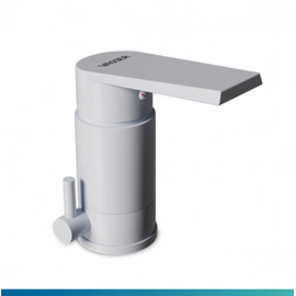 Combo Grifería Vasser Zafiro Monocomando Blanco