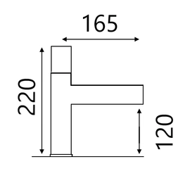Griferia de lavatorio Onix Monoc bajo Grey gun UGL1013GG01
