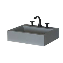 Bacha Cree Jane solid surface gris mate 3 agujeros