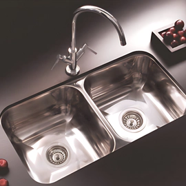 Bacha de cocina Johnson 70x37x18 doble P30C37/18S