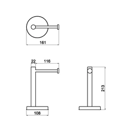 Accesorio de baño Toallero Recto Andez Match Classic 321.19