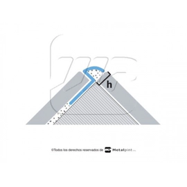 Guardacanto Moldumet Pvc Marron 9 mm E020