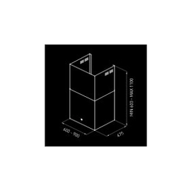 Campana TST 90 cm Kuba A 3V 240-90