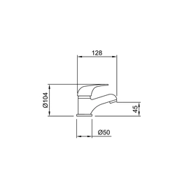 Griferia de Lavatorio Peirano Lugo Monocomando 60-133