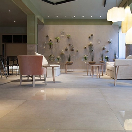 Porcelanato Vite 120x120 Liscio Ivory nat