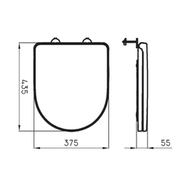 Tapa de inodoro Ferrum veneto varese asiento blanco VNT-TP-002-BL