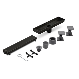 Desague lineal Atrim 30cm aqua clasico negro mate