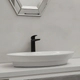 Bacha de lavatorio Ferrum milos ovalada blanca MLS-BH-054-BL