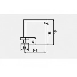 Griferia Baño Hidromet Lavatorio Block Lever Cromo
