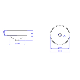 Bacha Deca Clasic negro mate L.1050.94