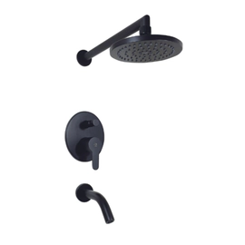 Griferia monocomando bañera y ducha negra Puelo 106/B5-NG