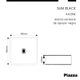 Bacha Piazza de apoyo A423NE Negro 385x385x140