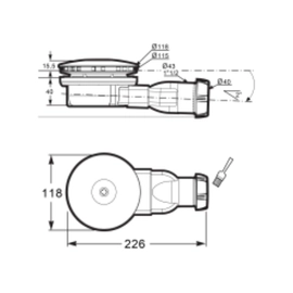 Desague Roca Neo Daiquiri 90mm slim R012503610