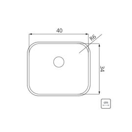 Bacha bajo mesada Tramontina Dora 40BL 94017/112