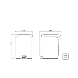 Cesto Linea New 12lts Tramontina 94538/712