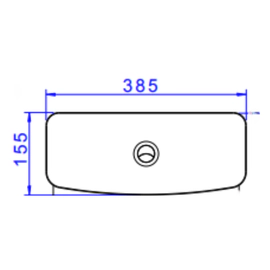 Deposito Deca Vogue Plus de apoyo dual bco CD.01F.17