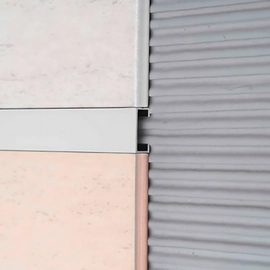 Listello Atrim 8x20MM aluminio luxor cromo mate 1483