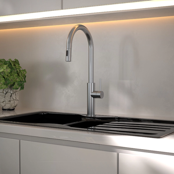 Grifería monocomando cocina Andez Edge cromo (I) 400.56.1.06.06