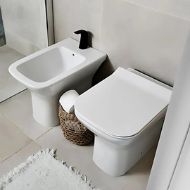 Bidet Ferrum temple blanco 1 ag TEM-BI-100-BL