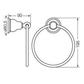 Toallero FV denisse aro 0162/64-CR