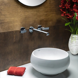 Grifería de lavatorio FV cipres de pared cromo 0203/N2-CR