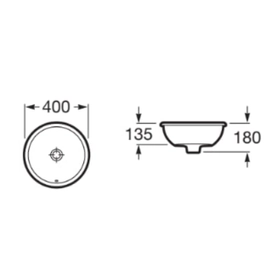 Lavatorio Roca Foro 400 Bco