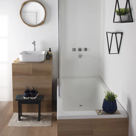 Casco de bañera Ferrum 180x80x40 cm niza acrílico NIZ-BA-008-BL