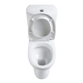 Inodoro largo con asiento y deposito doble descarga Piazza Garda B0400