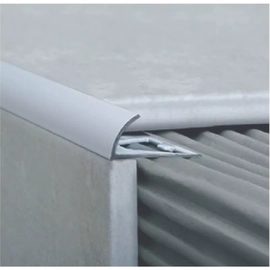 Atrim guardacanto arco alumino 10mm x 2.5mts cromo mate 1383