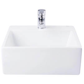 Lavatorio lea semiencastre 410X410 blanco Roca