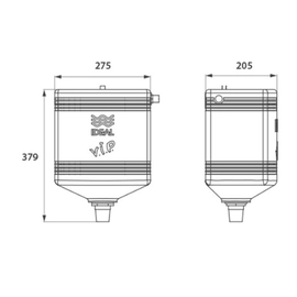 Deposito Ideal a cadena Vip Blanco 30900