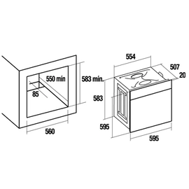 Horno electrico multifun con prog de coccion Cata 6206x6009