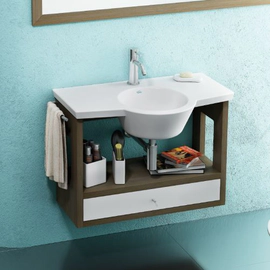 Mueble Ferrum Marina mad oscura X8HC s/mesada MAR-MB-005-WE