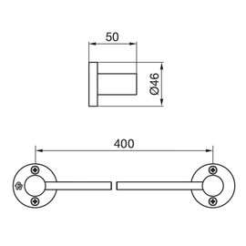 Toallero FV california barral cromo 0164/17-CR