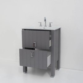 Vanitory Campi mueble sin mesada deck gris 62x48x84 DE60G