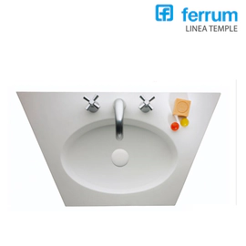 Lavatorio Ferrum Tinos 3 ag bco LWH3F