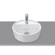 Bacha Roca optica sobre encimera 370 blanco A327B13000