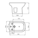 Bidet Ferrum bari 3AG blanco BAR-BI-300-BL
