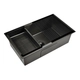 Bacha emb cocina c/accesorios Peirano 750x450x220 Gun Brushed BAI01N(B)