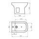Bidet Ferrum bari 1AG blanco BAR-BI-100-BL