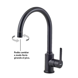 Griferia monocomando cocina Movie black 20-146N