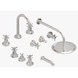 Griferia Juego de ducha Triumph Hidromet C/Duchon Redondo Cruz