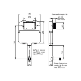 Deposito Ferrum Extra chato de embutir D92TE-B