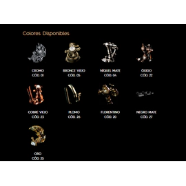 Accesorio de baño Robinet Repisa 45cm satinada niquel mate oro