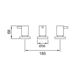 Griferia Baño Peirano Bidet Marbella Cromo 70-121