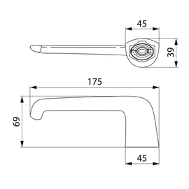 Accesorio de baño FV Epuyen Portarrollo 167/L2-NG